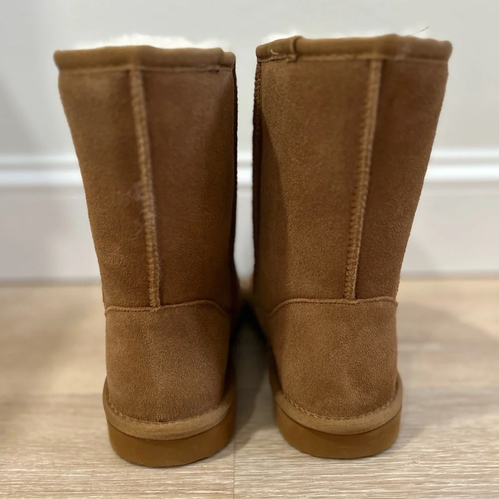 Quince Australian Shearling Mid Calf Boots Pecan Brown Women’s Size 8 NEW